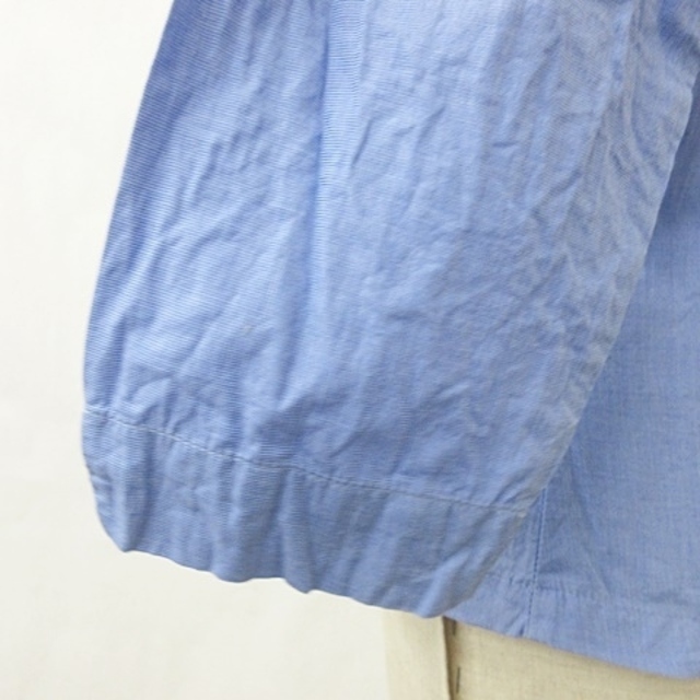 NARACAMICIE(ナラカミーチェ)のナラカミーチェ NARA CAMICIE シャツ ブラウス 七分袖 綿 青 Ⅰ レディースのトップス(その他)の商品写真