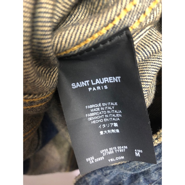 Saint Laurent(サンローラン)のsaint laurent paris デニムジャケット　M  gジャン メンズのジャケット/アウター(Gジャン/デニムジャケット)の商品写真