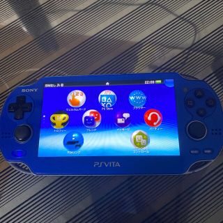 プレイステーションヴィータ(PlayStation Vita)のpsvita1100サファイアブルー本体(携帯用ゲーム機本体)