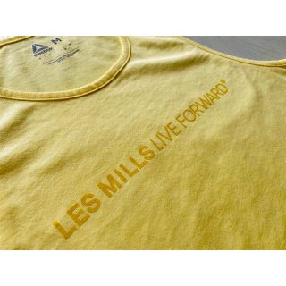 リーボック(Reebok)のLesMills レスミルズ/タンクトップ/イエローMサイズ(その他)