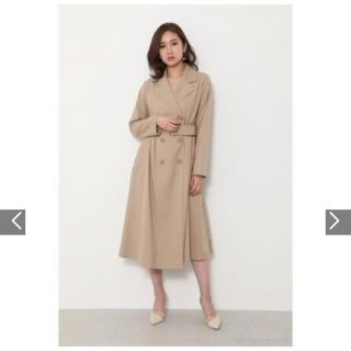 安い購入 rienda バックレース トレンチコート トレンチコート - www ...