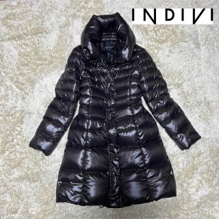 インディヴィ(INDIVI)の極美品✨INDIVI ロングダウンコート Aライン 上質 38 M(ダウンコート)