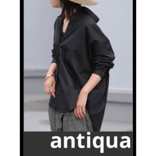 アンティカ(antiqua)の【お値下げ◡̈⃝︎⋆︎*】 antiqua＊ドルマンスリーブシャツ(シャツ/ブラウス(長袖/七分))