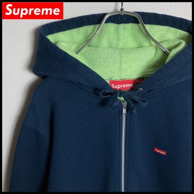 Supreme - 【即完売モデル】シュプリーム ワンポイントロゴ刺繍ロゴ フルジップパーカーの通販 by 古着屋KenKen｜シュプリームならラクマ