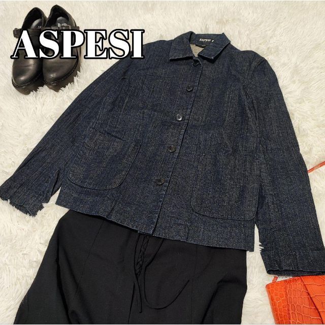 ASPESI【44】デニム　ジャケット　a136