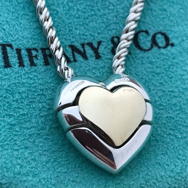 Tiffany コンビハートロープ ネックレス希少