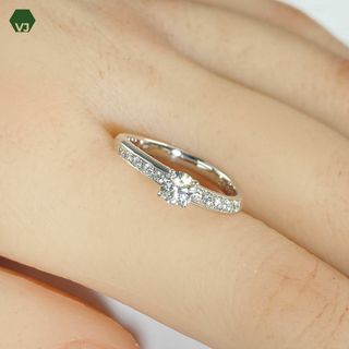 【17-2】【LAZARE DIAMOND】ダイヤモンド　リング　D0.34ct(リング(指輪))