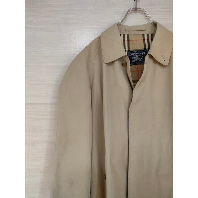 BURBERRY(バーバリー)の70s-90s バーバリー ステンカラーコート ロングコート ノバチェック メンズのジャケット/アウター(ステンカラーコート)の商品写真