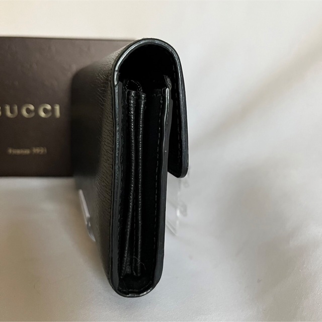 人気】GUCCI グッチ 財布 ウォレット GG 長財布 ブラック レザー-
