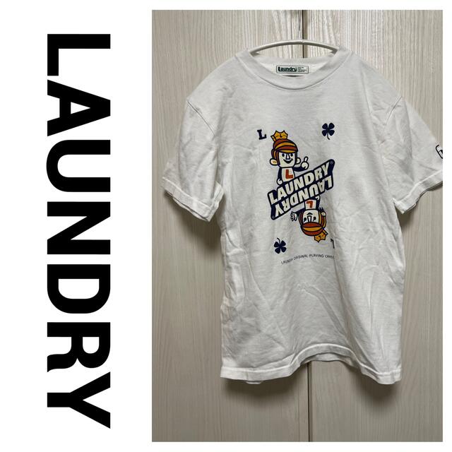 LAUNDRY ランドリー Tシャツ 半袖 トランプ 柄 ホワイト S