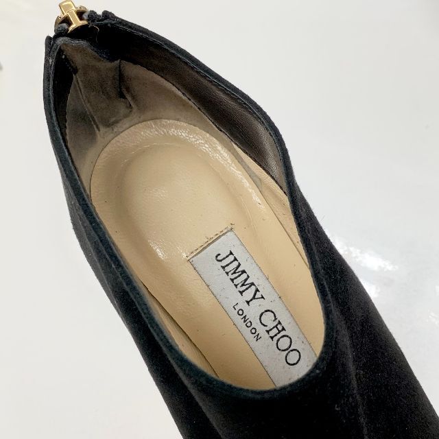 JIMMY CHOO(ジミーチュウ)の4882 ジミーチュウ スエード ブーティ ブラック レディースの靴/シューズ(ブーティ)の商品写真