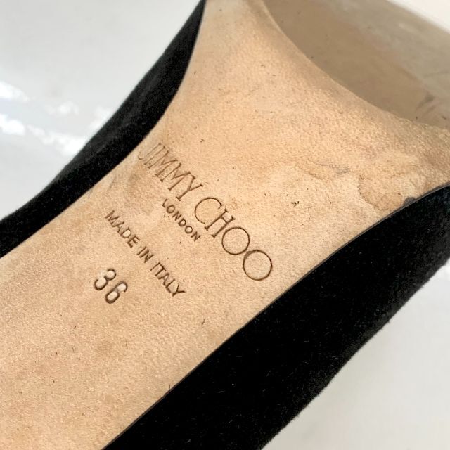 JIMMY CHOO(ジミーチュウ)の4882 ジミーチュウ スエード ブーティ ブラック レディースの靴/シューズ(ブーティ)の商品写真