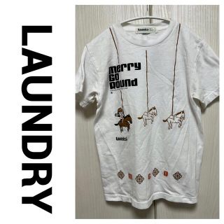 ランドリー(LAUNDRY)のLAUNDRY ランドリー Tシャツ 半袖 メリーゴーランド ホワイトS(Tシャツ(半袖/袖なし))