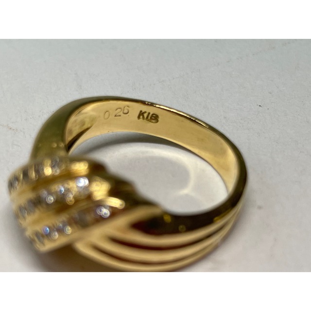 k18 ダイヤリング レディースのアクセサリー(リング(指輪))の商品写真