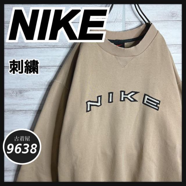 【入手困難!!】ナイキ ✈︎刺繍ロゴ アーチロゴ ゆるだぼ 裏起毛VINTAGE9638nike