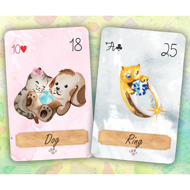 入荷1点のみ✨スペイン作家のキュートデッキ✨柔らか猫ちゃんのルノルマンカード ✨待望の猫ちゃんデザイン！✨ゆるふわな猫ちゃんのルノルマン