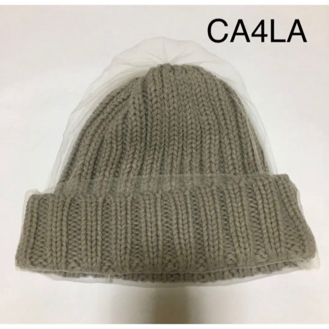 CA4LA(カシラ) 帽子美品  ブラウン ウール