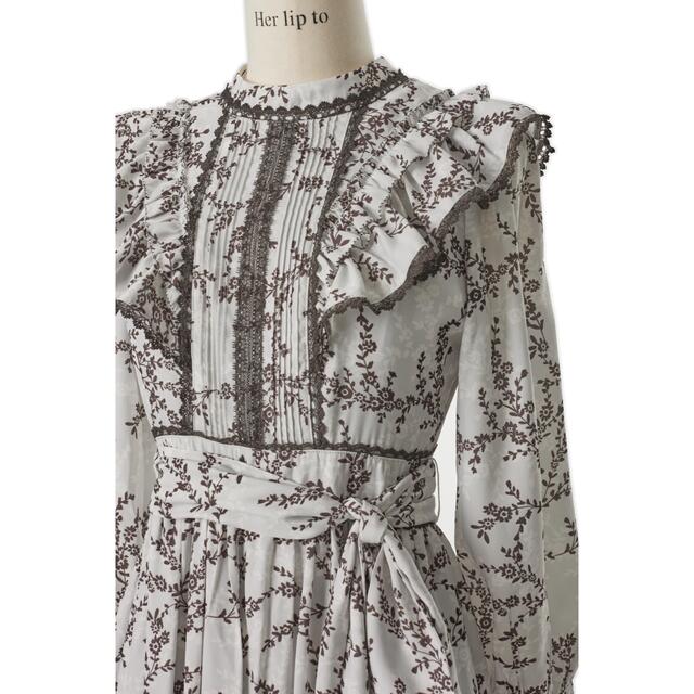 Herlipto Pedicel Lace-Trimmed Long Dress www.dinh.dk
