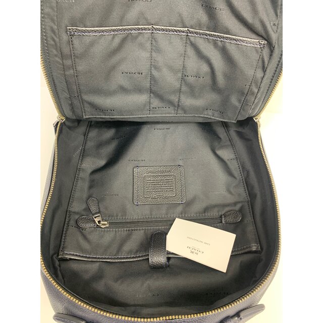 極美品★コーチ メンズ COACH バックパック ペプルレザー リュック