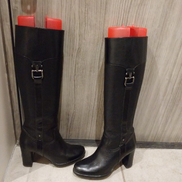DIANA(ダイアナ)のDIANA 黒ロングブーツ(ジョッキーブーツ) 21,5センチ レディースの靴/シューズ(ブーツ)の商品写真