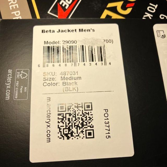 ARC'TERYX - 新品 アークテリクス ベータジャケット ブラック M バード