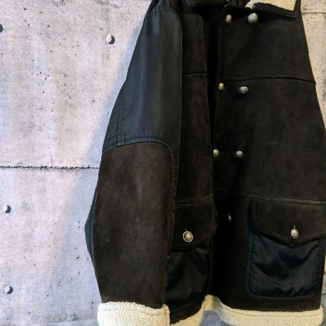 cortigiani ヴィンテージ　美品　デザインムートンナイロンボアジャケット メンズのジャケット/アウター(ピーコート)の商品写真