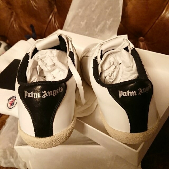 在庫新品 MONCLER - MONCLER PALM ANGELS コラボ レザースニーカー 43