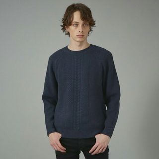 ゴーサンゴーイチプールオム(5351 POUR LES HOMMES)の【インディゴ】カシミヤフィールニット(その他)