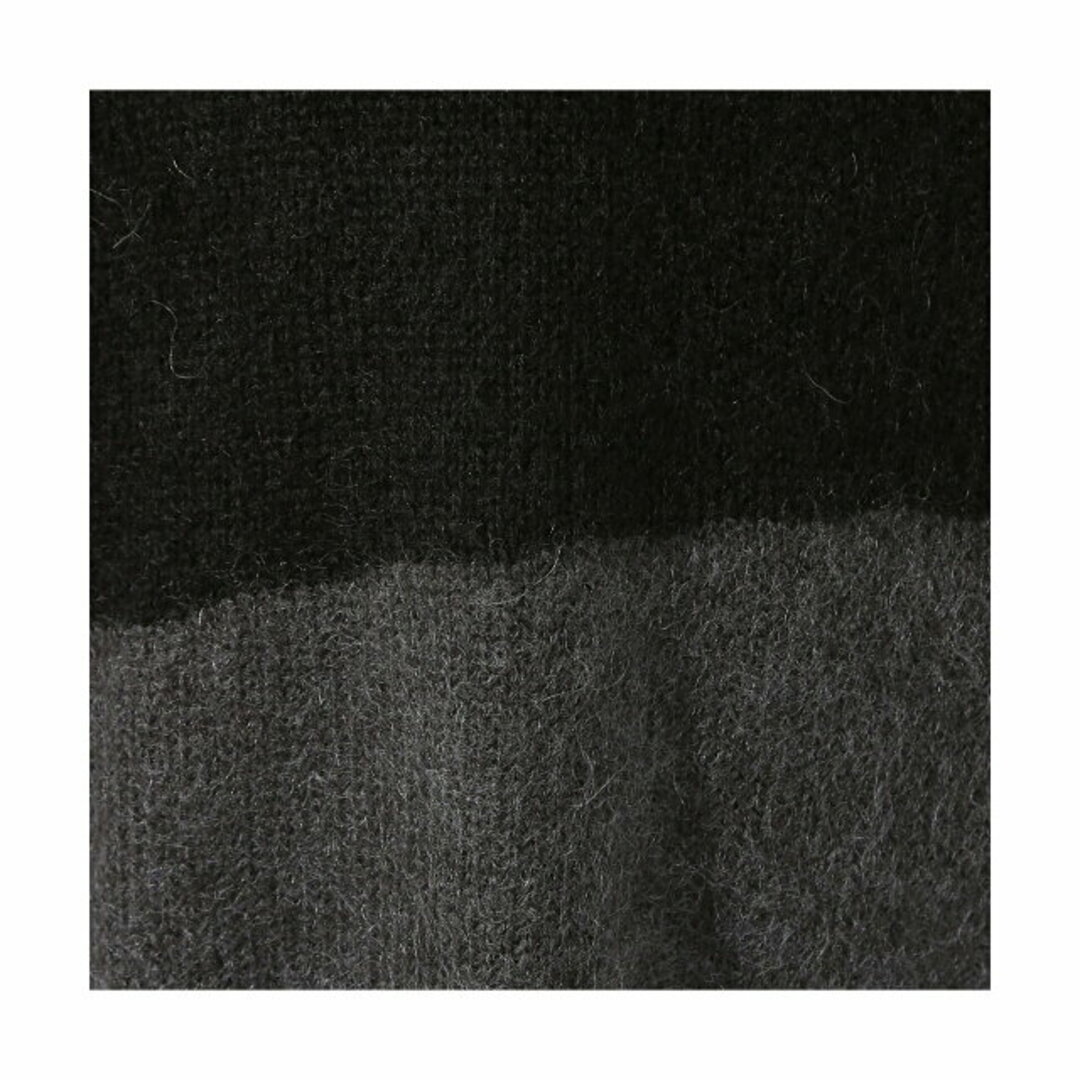 ABAHOUSE - 【ブラック】【配色】シャギー モヘア ニットの通販 by