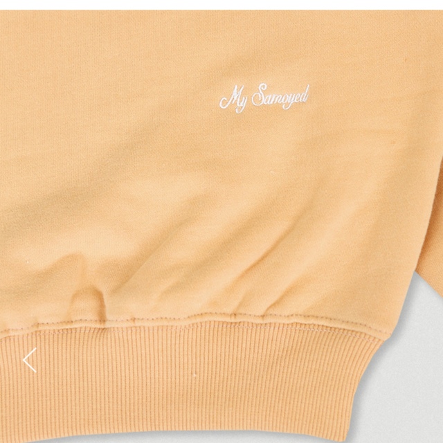 samoyed Sheep Crop Sweat Shirt (Orange) レディースのトップス(トレーナー/スウェット)の商品写真