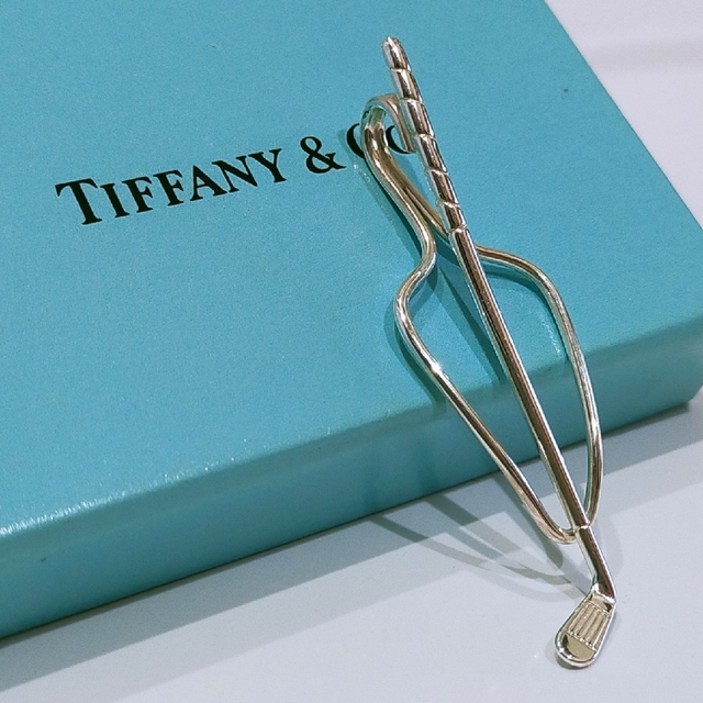 希少 Tiffany \u0026 Co.ティファニー ゴルフクラブモチーフ ネクタイピン