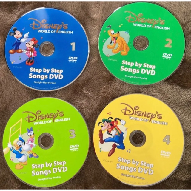 ディズニー英語システム　step-by-step  DVD 4枚