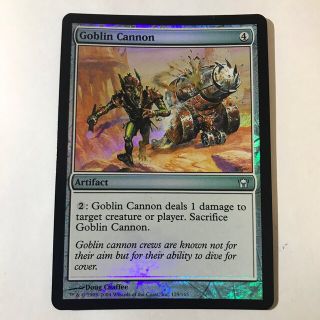 マジックザギャザリング(マジック：ザ・ギャザリング)のfoil　ゴブリンの大砲　Goblin Cannon MTG(シングルカード)