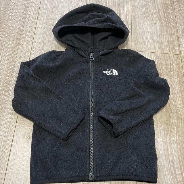 THE NORTH FACE(ザノースフェイス)の値下げ！80 90 ノースフェイス フリースパーカー キッズ/ベビー/マタニティのキッズ服男の子用(90cm~)(ジャケット/上着)の商品写真