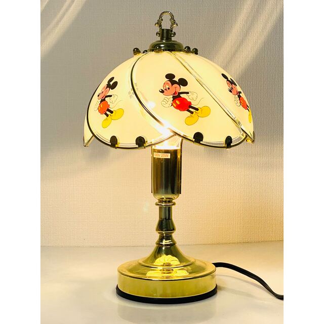 【 希少 】Disney ミッキーマウスシェード 3段階調光タッチランプ