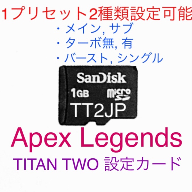 XIM APEX reasnowS1超 TITAN TWO差替用microSDエンタメ/ホビー