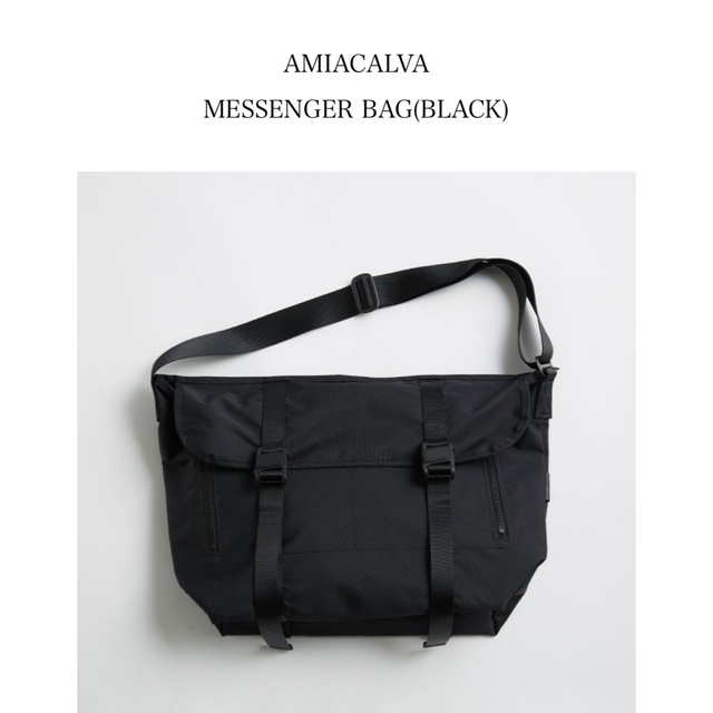 AMIACALVA MESSENGER BAG(BLACK)