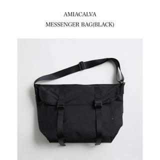 シンゾーン(Shinzone)のAMIACALVA MESSENGER BAG(BLACK)(ショルダーバッグ)