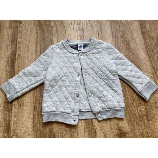 プチバトー(PETIT BATEAU)のプチバトー　キルティング　アウター　74cm(ジャケット/コート)