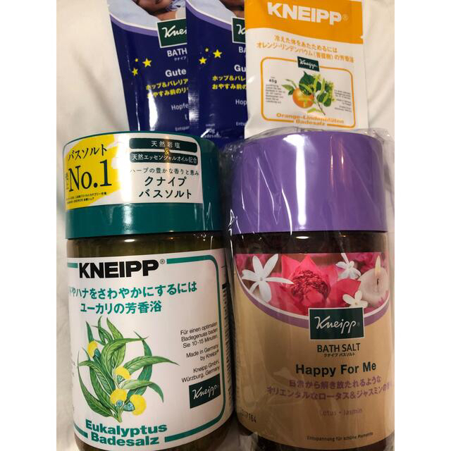 Kneipp(クナイプ)の【送料込】クナイプ　バスソルト　詰め合わせ【匿名配送】 コスメ/美容のボディケア(入浴剤/バスソルト)の商品写真