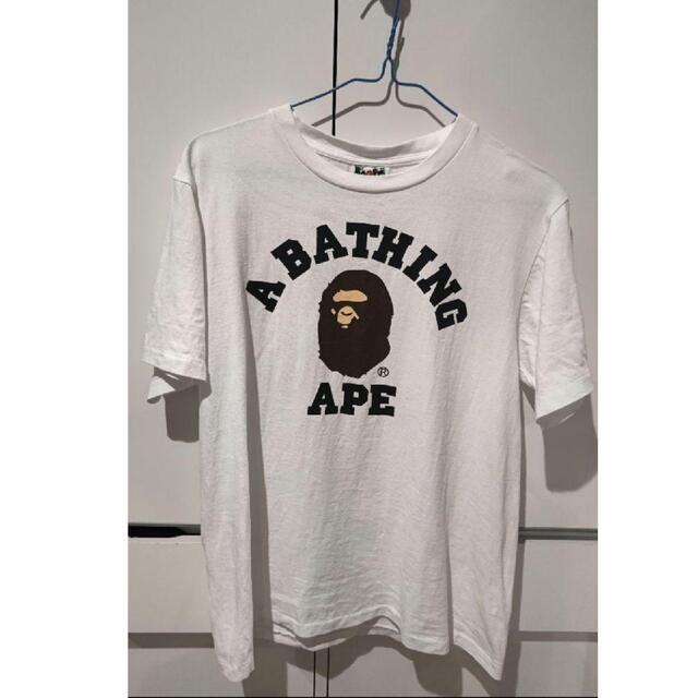 A BATHING APE(アベイシングエイプ)のA BATHING APE エイプ Tシャツ サル 猿 ロゴ Tシャツ Sサイズ メンズのトップス(Tシャツ/カットソー(半袖/袖なし))の商品写真