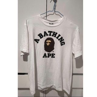 早い者勝ち　A BATHING APE 黒Tシャツ　サルロゴ