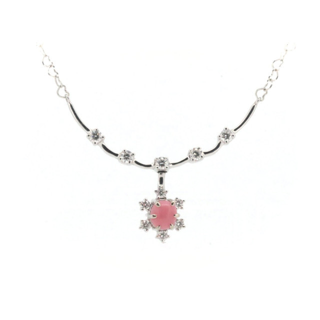 カラッチ コンクパール ダイヤモンド ネックレス 0.78ct 0.37ct K18WG