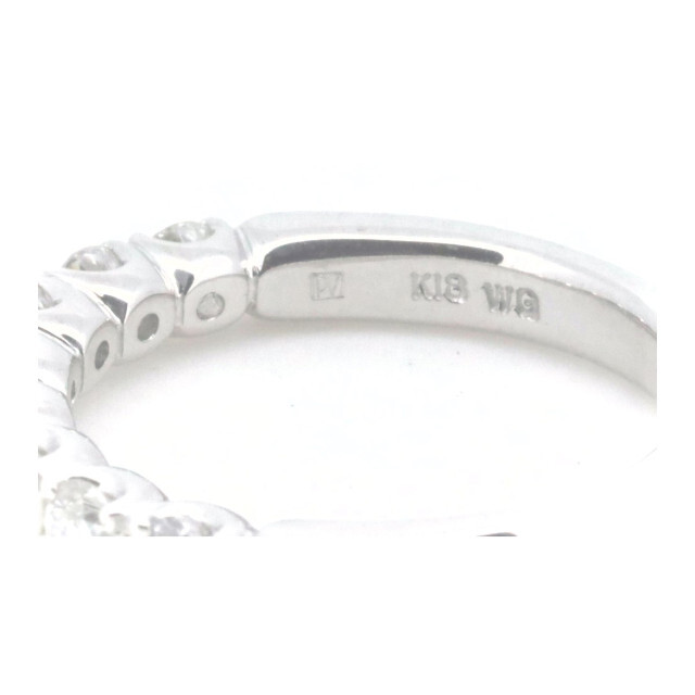 PonteVecchio(ポンテヴェキオ)のポンテヴェキオ ハーフエタニティ ダイヤモンド リング 8号 0.70ct K18WG(18金 ホワイトゴールド) レディースのアクセサリー(リング(指輪))の商品写真