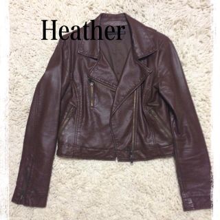 ヘザー(heather)の♡みさき様 お取り置き 25日まで♡(ライダースジャケット)