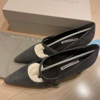 マノロブラニク(MANOLO BLAHNIK)の新品未使用♡マノロ♡ セール最終　♡ メリージェーン　24.5 38 ハンギシ　(ハイヒール/パンプス)