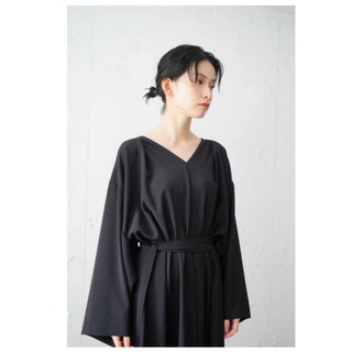 foufou THE DRESS 07 drape v neck dress(ロングワンピース/マキシワンピース)