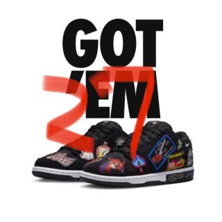 ナイキ(NIKE)のNeck face × Nike SB Dunk LowMulti Color"(スニーカー)