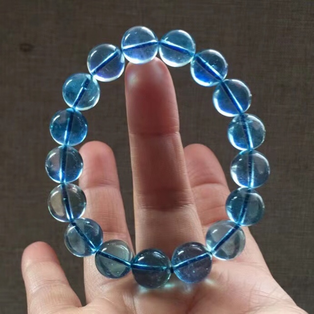 ⭐︎【天然】アクアマリン ブレスレット 11.5mm-