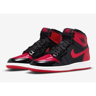 ナイキ(NIKE)のNIKE AIR JORDAN 1 HIGH OG Patent Bred 赤黒(スニーカー)